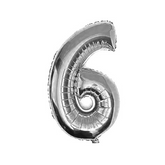 GLOBO METALICO 32" PLATEADO #6